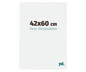 Your Decoration - Marco de fotos 42x60 cm - Blanco Brillante - Marco de fotos de plástico con cristal de plástico antirreflejo - Marco 42x60 cm - Evry