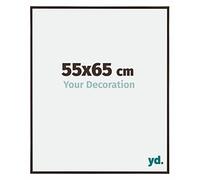 Your Decoration - Marco de fotos 55x65 cm - Antracita - Marco de fotos de plástico con cristal de plástico antirreflejo - Marco 55x65 cm - Evry