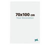 Your Decoration - Marco de fotos 70x100 cm - Blanco Brillante - Marco de fotos de plástico con cristal de plástico antirreflejo - Marco 70x100 cm - Evry