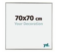 Your Decoration - Marco de fotos 70x70 cm - Champán - Marco de fotos de plástico con cristal de plástico antirreflejo - Marco 70x70 cm - Evry