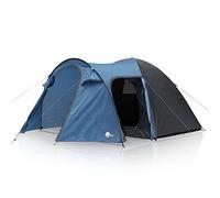 your GEAR Cetona - Tienda de campaña para 4 personas con cabina oscura para dormir, tienda de campaña con columna de agua de 3000 mm, sala de estar, vestíbulo, 2 entradas y altura de pie, tienda
