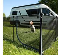 your GEAR Larino Door - Elemento de puerta, 2 m de ancho, valla para perros móvil, área de juego al aire libre - Camping y jardín, ampliable sin límites