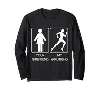 Your Girlfriend vs. My Girlfriend Funny Running Design Manga Larga