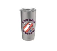 Your hole Is My Goal Cornhole Bags Corn hole Board Cornhole Vaso térmico de acero inoxidable de doble pared