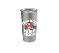 Your hole Is My Goal Cornhole Bags Corn hole Board Cornhole Vaso térmico de acero inoxidable de doble pared