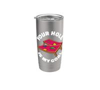 Your hole Is My Goal Cornhole Bags Corn hole Board Cornhole Vaso térmico de acero inoxidable de doble pared