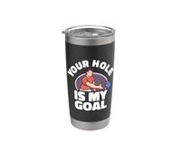 Your hole Is My Goal Cornhole Bags Corn hole Board Cornhole Vaso térmico de acero inoxidable de doble pared