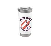 Your hole Is My Goal Cornhole Bags Corn hole Board Cornhole Vaso térmico de acero inoxidable de doble pared