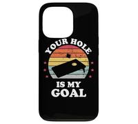 Your Hole Is My Goal Funny Cornhole Player Corn Star Carcasa para iPhone 13 Pro