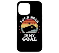 Your Hole Is My Goal Funny Cornhole Player Corn Star Carcasa para iPhone 13 Pro MAX