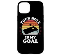 Your Hole Is My Goal Funny Cornhole Player Corn Star Carcasa para iPhone 15 Plus