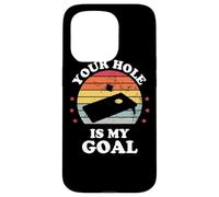 Your Hole Is My Goal Funny Cornhole Player Corn Star Carcasa para iPhone 15 Pro
