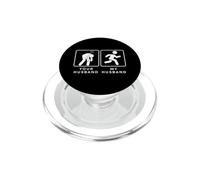 Your Husband vs. My Hubby - Funny Marathon Running Design PopSockets PopGrip para MagSafe