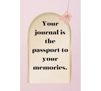 Your Journal is the Passport to Your Memories: The present moment is the masterpiece you are painting.