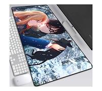 Your Lie in April Anime Alfombrillas de Ratón - Gaming Mousepad 800x300mm, 3mm Base de Goma Antideslizante, Superfície con Textura Especial, Compatible con ratón láser y óptico, para PC y Laptop, A