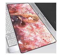 Your Lie in April Anime Alfombrillas de Ratón - Gaming Mousepad 900x400mm, 3mm Base de Goma Antideslizante, Superfície con Textura Especial, Compatible con ratón láser y óptico, para PC y Laptop, A