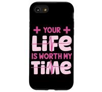 Your Life is Worth My Time Nurse Women Men Camiseta Kid Health Carcasa para iPhone SE (2020) / 7 / 8
