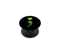 Your Life Matters - Apoyo de concientización sobre la Salud Mental en Semi Colon PopSockets PopGrip Adhesivo