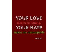 Your love makes me strong, Your hate makes me unstoppable: “The Perfect Gift for Fans, Athletes, and Anyone Who Turns Passion Into Power”