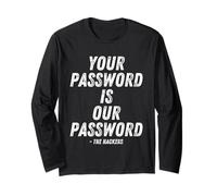 Your Password Is Our Password Hacker Cybersecurity Humor Manga Larga