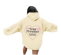 Your Presence Is The Air I Breathe - Sudaderas casuales para mujer, diseño gráfico vintage de Y2K, sudaderas con capucha para verano, camisetas de playa con capucha para verano, a la moda, estética