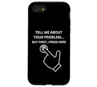 Your Problem Mute Press Here sarcástico Divertido Broma de Oficina Carcasa para iPhone SE (2020) / 7/8