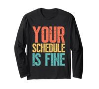 Your Schedule Is Fine Funny School Counselor Back To School Manga Larga