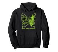 Your Story Matters Mariposa de Apoyo para la Conciencia sobre la Salud Mental Sudadera con Capucha