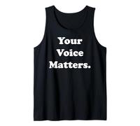 Your Voice Matters Inspirational Message Camiseta sin Mangas
