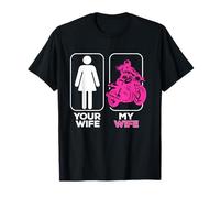 Your Wife My Wife Biker Motorcycle Rider Valantines Day Camiseta