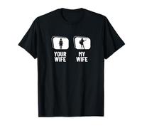 Your Wife My Wife Funny Women Guitarrista acústica Camiseta