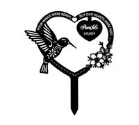 Your Wings Were Ready But Our Hearts Were Not - Estacas de metal conmemorativas de cementerio personalizadas, cardenales, marcadores conmemorativos para tumbas, decoraciones de jardín para pérdida de