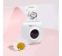 YOURAN Impresora portátil Mini inalámbrica Bluetooth 4.0 Impresora fotográfica Papel de impresión de Bolsillo Práctica Impresora térmica con Bluetooth para Android/iOS [Producto-200DPI