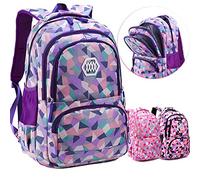 YOURAN Mochila Escolar Paño Oxford Lindo Impermeable Ligero Mochila Escolar Grande Mochila Mochila Bolsas para niñas Niños Adolescentes Niños Unisex En Primaria Secundaria Secundaria (S, Púrpura)