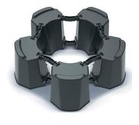 YourCasa Base para barril de lluvia, soporte modular ajustable en 3 tamaños, posavasos redondo hasta 500 litros