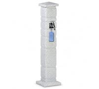 YourCasa Columna de agua clásica para jardín, 111 cm, aspecto de columna | Bomba de agua con grifo de 3/4 pulgadas de alto caudal, granito y piedra arenisca, resistente a la intemperie