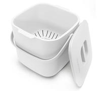 YourCasa Cubo Basura Orgánica 7L con Tapa Hermética Antiolores - Compostador Cocina con Cesta Extraíble, Cubo de Basura Pequeño sin BPA, Apto Lavavajillas