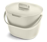 YourCasa Cubo de Basura Orgánica de Cocina, Cubo de Compost de 3,6 L para Contenedor de Residuos Orgánicos Diarios, Apto para Lavavajillas, A Prueba de Olores con Colador y Mango Ergonómico