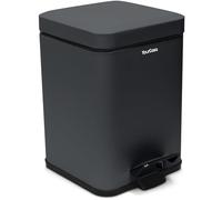 YourCasa Cubo de basura para baño [5L] Diseño elegante Cubo de basura pequeño Cubo de basura para baño con tapa y cierre suave Cubo interior extraíble (antracita)