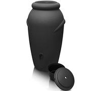 YourCasa Deposito Agua Lluvia de 210 litros [diseño de ánfora] Barril de Lluvia Resistente a Las heladas de plástico - Bidon Agua de Lluvia con Grifo - depositos de Agua de Lluvia (Antracita)