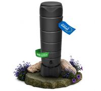 YourCasa Depósito de Agua de Lluvia 110L con Grifo y Base CircleTower- Tanque para Jardín Resistente a UV, Antihielo y Todo Clima - Diseño Moderno para Terraza y Balcón - Fabricado en Europa