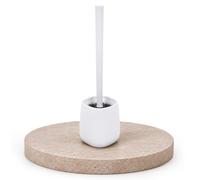 YourCasa Escobilla WC de Silicona con Soporte - Escobillero Baño, Blanco | Escobilla higiénica para inodoro: cerdas de silicona, cabezal reemplazable, plástico ABS, sin arañazos, de pie