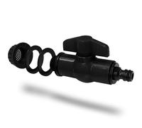 YourCasa Grifo para depósito de lluvia con filtro - Grifo de 3/4 pulgadas compatible con acoplamiento rápido común - Grifo con función de cierre para barriles de lluvia, depósito de agua para depósito