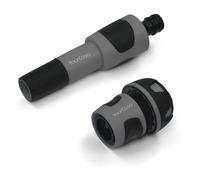 YourCasa Pulverizador de jardín con adaptador de manguera de 3/4 pulgadas, jeringa premium para manguera de jardín, boquilla con accesorio para el jardín, alcachofa de mano, pulverizador de limpieza