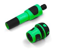 YourCasa Pulverizador de jardín con adaptador de manguera de 3/4 pulgadas, jeringa premium para manguera de jardín, boquilla con accesorio para el jardín, rociador de limpieza de mano (verde)