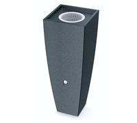 YourCasa PureFlow - Barril de Agua con Rosca de Metal y Cesta de Filtro, 100 L, de Plástico, Resistente a las Heladas, Depósito de Lluvia para Jardín