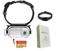 YourCatsGoodies Catcampro - Collar de cámara para gatos POV de 4 horas, grabación de video 4K, apto para mascotas, acción para gatos, 1 m + seguidores de redes sociales, cámara para interiores y