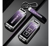 Yourdou Coche Carcasa Llave para Mitsubishi Xforce 2023, Carcasa Mando Llave de Coche Carcasa Funda Llave Remoto Mando Carcasa Protectora para Llavero Accesorios,A-2-Purple