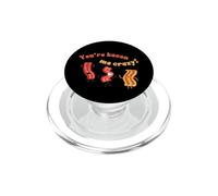You'Re Bacon Me Crazy, Lindo y Divertido Tocino PopSockets PopGrip para MagSafe