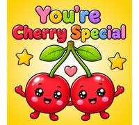 You're Cherry Special: Food Coloring Book for Adults / 50 Unique Big Bold and Easy Design for Stress Relief and Relaxation
